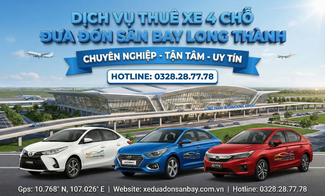 Xe 4 cho dua don san bay long thanh