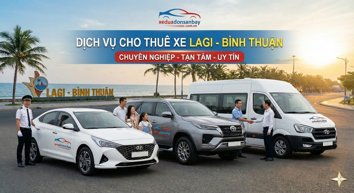 Dịch vụ thuê xe du lịch 4 chỗ, 7 chỗ, 16 chỗ tại Lagi Bình Thuận