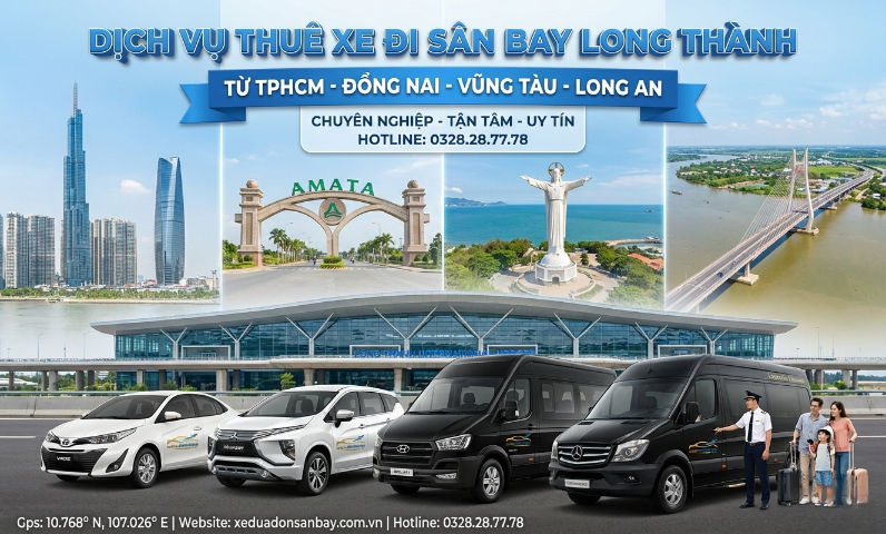 Thue xe di san bay Long Thanh