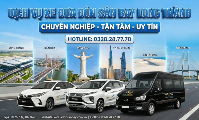 Gia xe dua don san bay long thanh